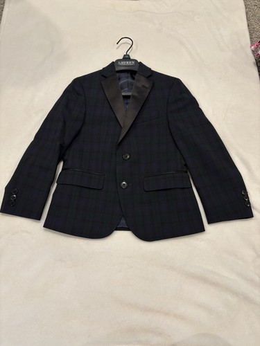 LAUREN RALPH boys, Green tartan plaid classic sport coats Sz 8R & Sz 10R - Picture 10 of 10