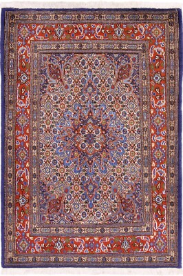 Handgeknüpfter Orientteppich Moud Fein Orientteppich 146 x 107 cm Top Zustand