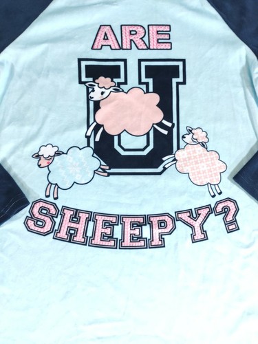 Are U Sheepy Girls Nightgown Long Sleeve Pajama Shirt SIZE Large 10/12 - Picture 2 of 3