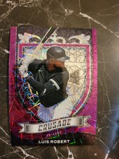 2021 Crusade #21 Luis Robert PURPLE VELOCITY PRIZM 