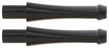 2 Black Straight Miniature Bit Stem for Missouri Meerschaum Corncob Pipe 5635-2
