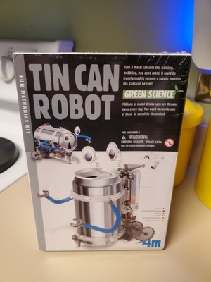 4M Green Science Tin Can Robot Fun Mechanics Kit*