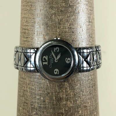 Christian Dior クォーツ腕時計 Christian Dior Paris Women D84-100 Dress Swiss Black Dial Quartz