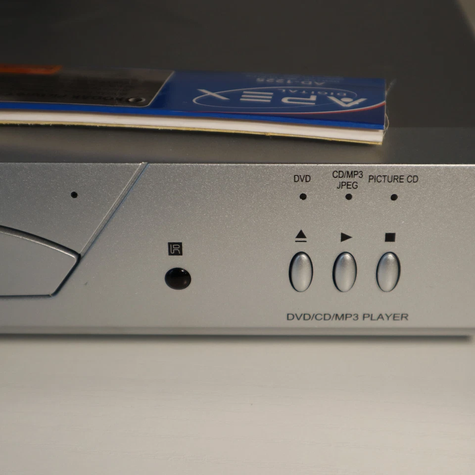 Reproductor de DVD/CD/MP3 Apex AD-1225 - Caja abierta - Completo con control remoto y cables Foto 4 de 4