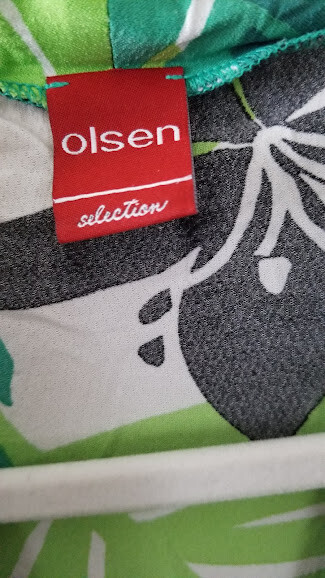 Olsen Selection Leaf pattern Green sleeveless Wom… - image 6