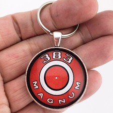 Vintage Mopar 383 Magnum Big Block Air Cleaner Decal 1.2" Diameter Keychain