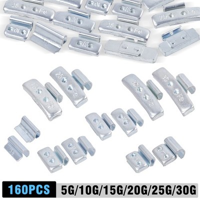 160x Schlaggewichte ALUFELGEN & STAHLFELGEN Auswuchtgewichte 5g-30g Sortiment