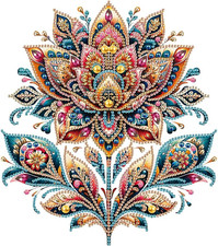 Diamond Painting Kits for Adults Flower, 5D Special Shape Diamond Art Kits for B
