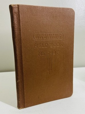 Vintage Bruning Field Book No. 749F For Engineers, Architects, Draftsmen Blank