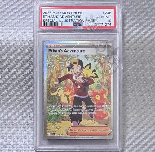 Ethan's Adventure Trainer PSA 10 📈 2025 Pokemon DRI Destined Rivals EN 236/182