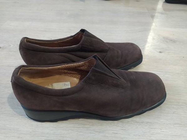 Women Gabor Loafers Brown Suede 42