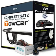 Für VW Polo Fliessheck Typ AW1,BZ1 Anhängerkupplung starr +eSatz 7pol 17-21 AHK