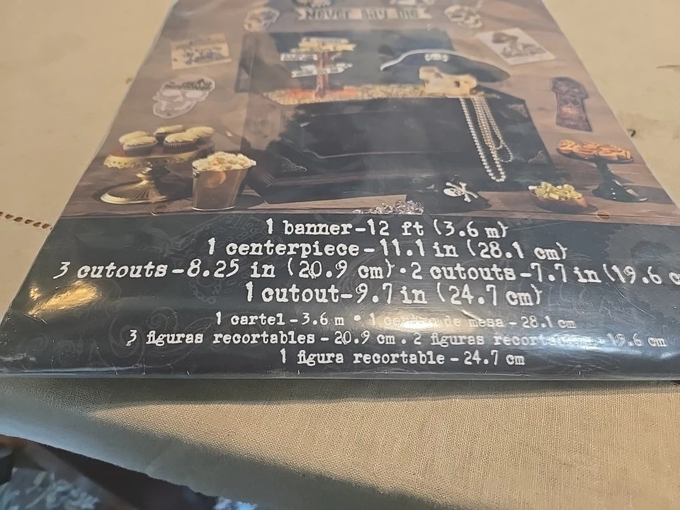 The Goonies 8 Pc Room Decoration Kit Pirate Birthay Party Kit Banner Centerpiece - Image 3 of 3