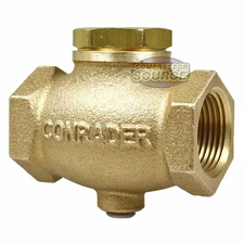 3/4" NPT In Line Horizontal Check Valve Air Compressor Solid Cast Brass WOG GV75