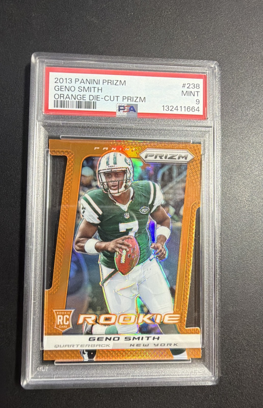 2013 Panini Prizm - Rookie Geno Smith #238 Orange Prizm Die-Cut /50 (RC)