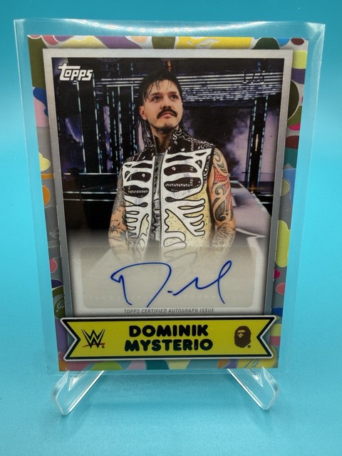 2025 Topps WWE x BAPE Dominik Mysterio Multi Camo Auto 1/5 Signed Dirty Dom 30A