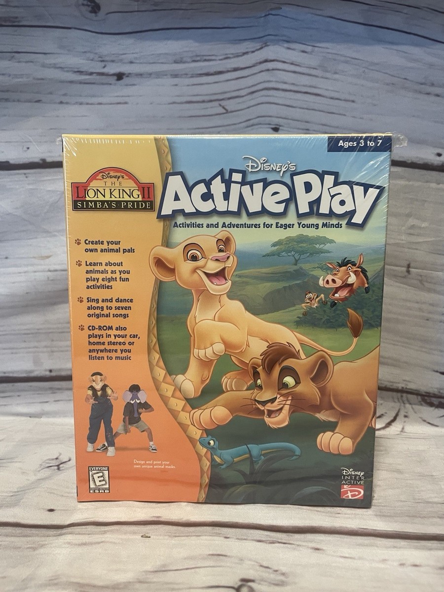 Lion King II Simbas Pride- PC Game Big Box CD Rom Windows 98/95 Vintage...R2S3B5
