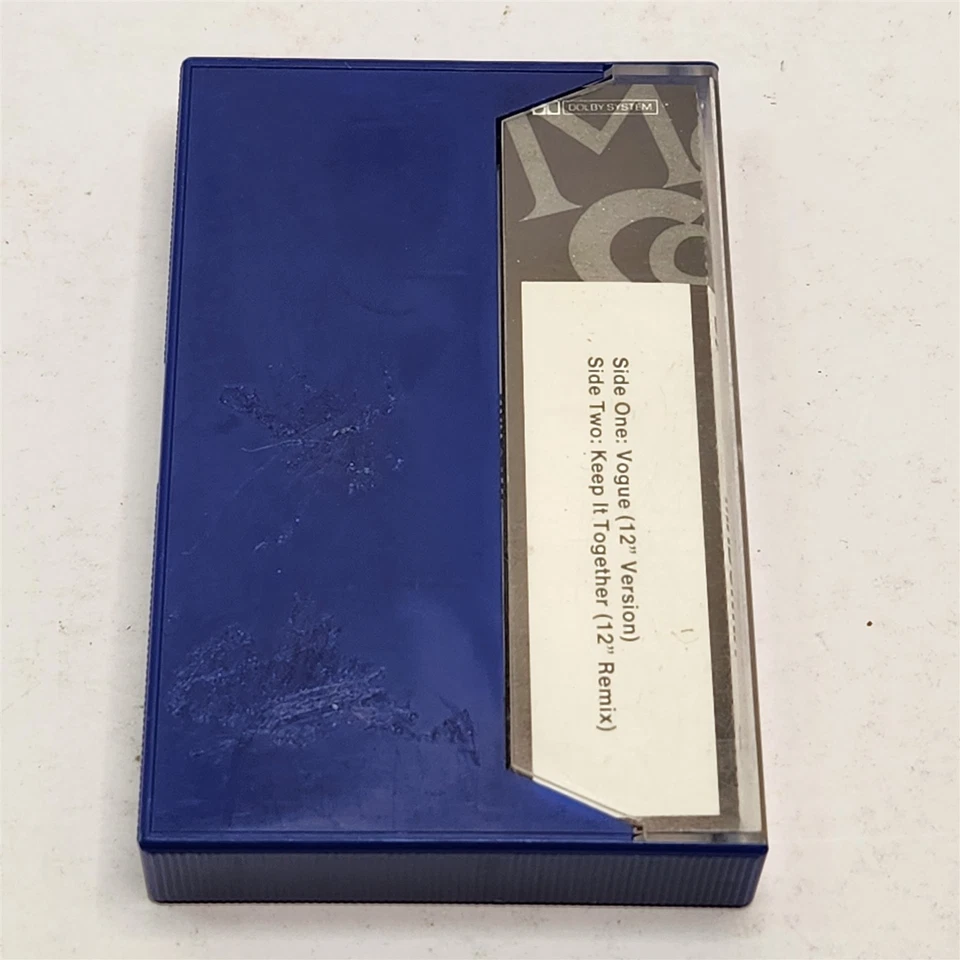 Madonna Vogue Maxi Single Cassette Tape 1990 Warner Bros 759921525-4 - Image 3 of 4