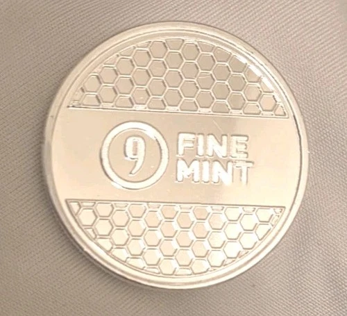 9Fine Mint 1 Troy Oz (Honeycomb Pattern) .999 Fine Silver! BU