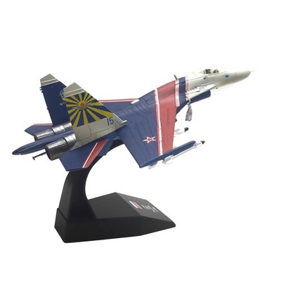 1: 100 Russian Su-27 Warrior Performance Aircraft Model Alloy Display Souvenir