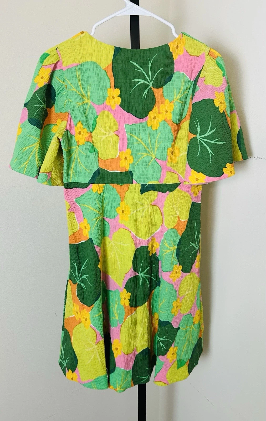 Abito Kate Spade Cetriolo floreale swing taglia 8 $328 nuovo con etichette