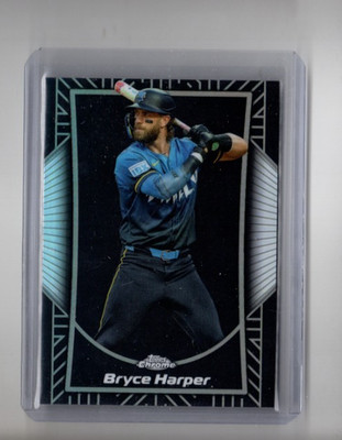 2025 Topps Chrome Shadow Etch Bryce Harper Case Hit Insert #SE-4 Phillies