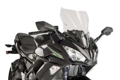 PUIG Cupula parabrisas RACING doble burbuja compatible con KAWASAKI NINJA 650