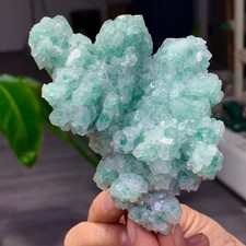 392G Rare green Phantom Strawberry Crystal Clusters Mineral Specimen