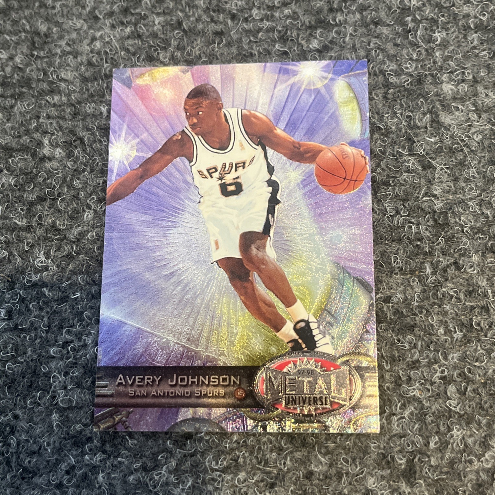 1997-98 Metal Universe - Avery Johnson #5 Reebok Silver