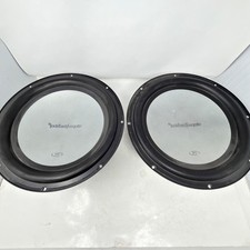 Rockford Fosgate Punch P1S412 12 Inch Subwoofers Pair Black Silver 4 Ohm