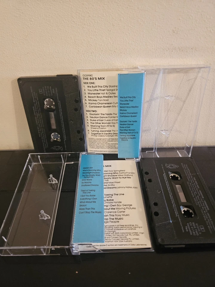 THE 80'S MIX Various Artists 1989 CASSETTE TAPE 2 CASSETTE SET POP ROCK 28 TRAX - Image 3 of 4