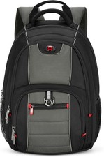 Wenger 16 Inch Laptop Backpack, 25 Litre Capacity, Black/Grey 25 x 38 x 48 cm