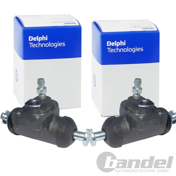2X Delphi Radbremszylinder 19Mm Passend FüR Opel Combo Kadett Rekord Tigra-image