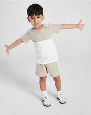 Adidas Originals colour block tshirt/shorts set infants 0-3 months
