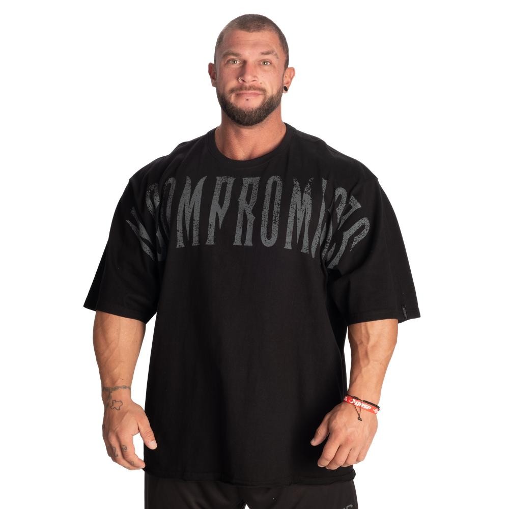 GASP NC Iron Tee Черная негабаритная футболка для бодибилдинга Herren Fitness 14190₽