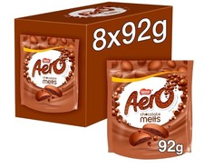 Image of Aero Melts Milk Chocolate Sharing Bag 8 x 92g Full Box For Christmas