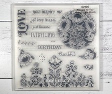 Close To My Heart S2105 Flowers for You Stamp Set Graphic Floral Birthday CTMH