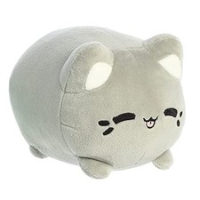Aurora Tasty Peach Earl Grey Tea Meowchi Gray 7 " 14304 Plush Stuffed Animal Toy