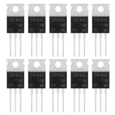 MOSFET-Leistungshalbleiterprodukte 8A 500V N-Kanal Transistor 10er-Pack