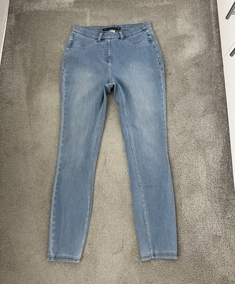 NEXT LADIES FULL LENGTH PALE BLUE LEGGINGS SIZE 8 REGULAR 