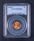 1956-D Lincoln Wheat Small Cent Copper PCGS MS64 RD WB623