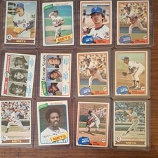 TOPPS METS BASEBALL CARDS,  1979, 80, & 81. TOTAL OF 12, PLEASE SEE PICTURES 