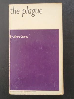 The Plague by Albert Camus - Modern Library College Editions Paperback 1948