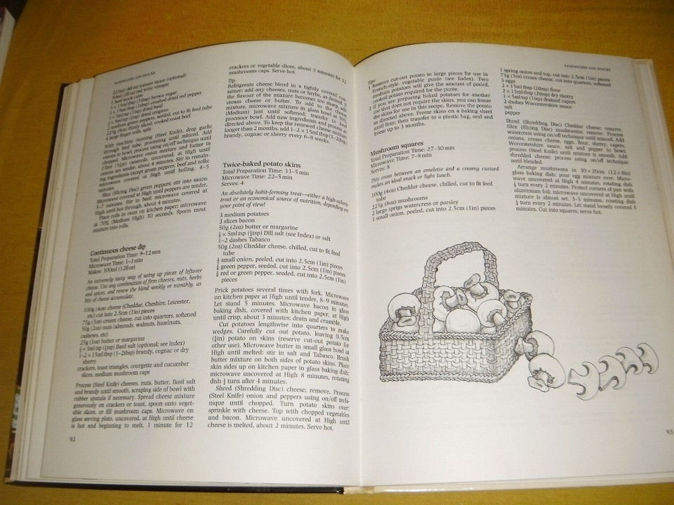 Microwave / Food Processor The Twice As Fast Cookbook 1984 vintage info ...