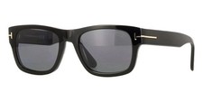 TOM FORD SMITH-02 TF1303 01D BLACK/ POLARIZED LENS SUNGLASSES 55-19