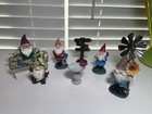 Miniature Garden Gnomes Statues 5 Mini Gnome Resin Figures And Accessories