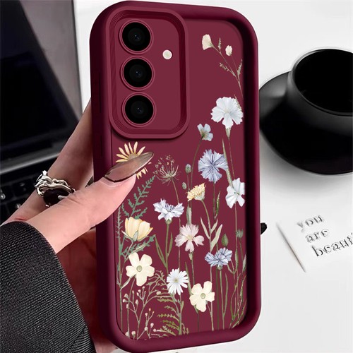 Funda Silicona Patrón Flor Mate Para Smausng S25 S24 S23 A16 A15 A55 A56 - Imagen 16 de 16