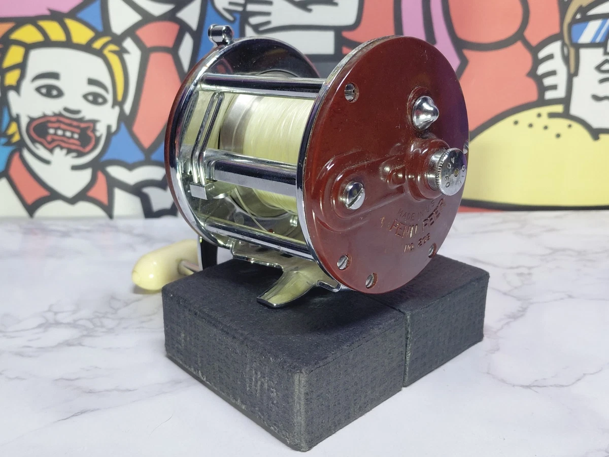 Moulinet Pêche Vintage Penn 209 - Niveau à Vent - Fabriqué Aux USA