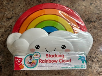 Stacking Rainbow Cloud 6+ Months Playgo Learning Developmental Toy Infant