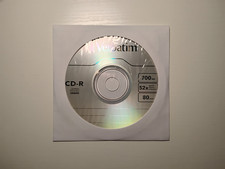 Verbatim Blank CD-R Discs 700MB 52x Individual with sleeves 